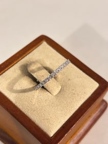 Vintage Sterling Silver CZ Ring Sz 9