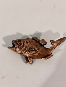 Vintage Copper fish Brooch
