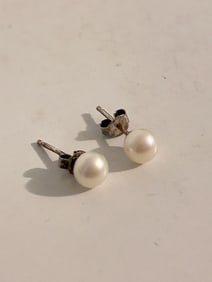 Vintage Sterling Silver Post Earrings