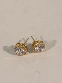 Vintage Sterling Silver Post Earrings
