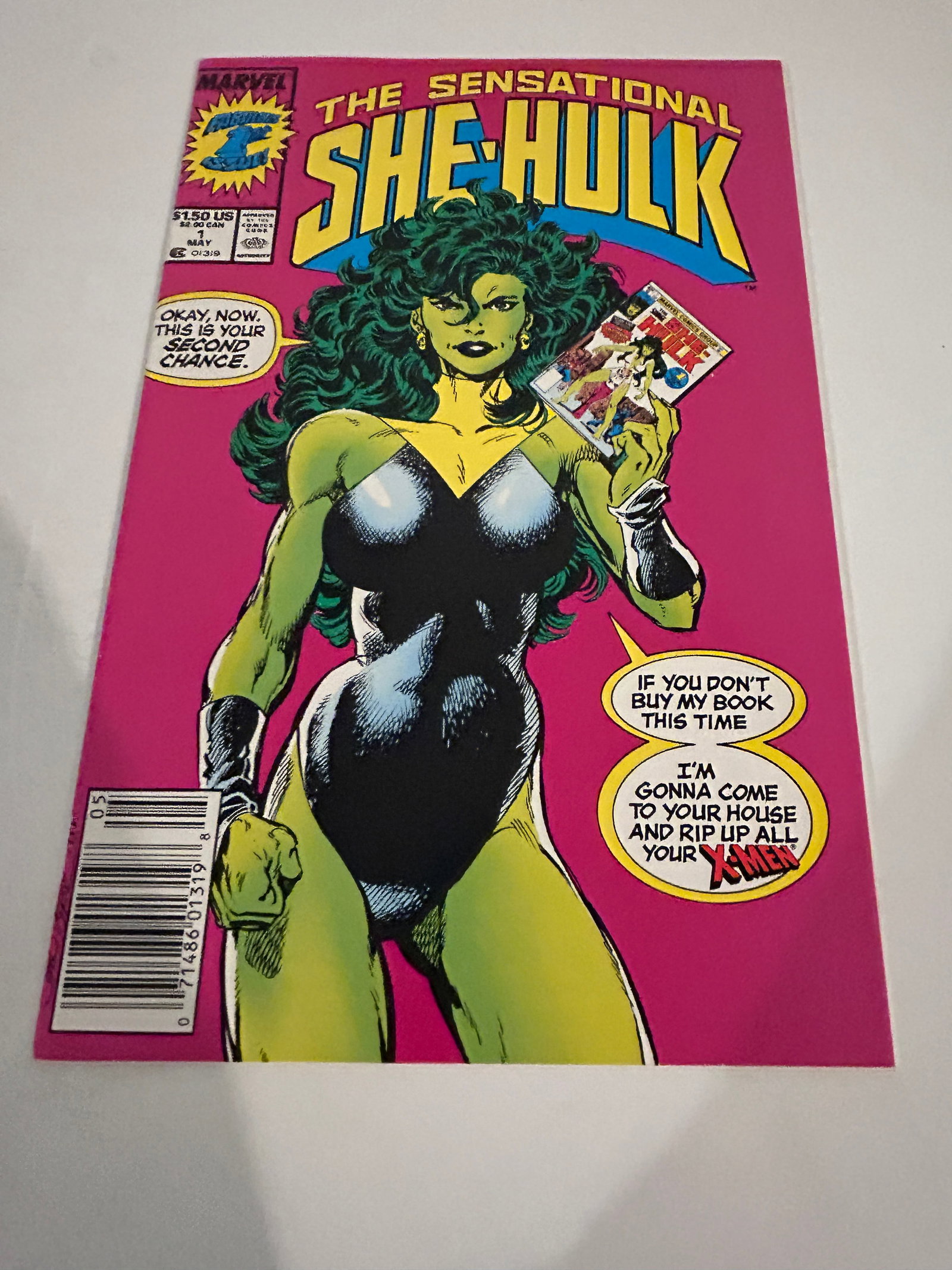 Vintage Comic Book The Sensational She Hulk # 1: Item comes exactly as shown Know what you are bidding on. Carefully refer to and examine all photos, ask questions, do research, etc., to determine (Authinticity) . before bidding in order to determin