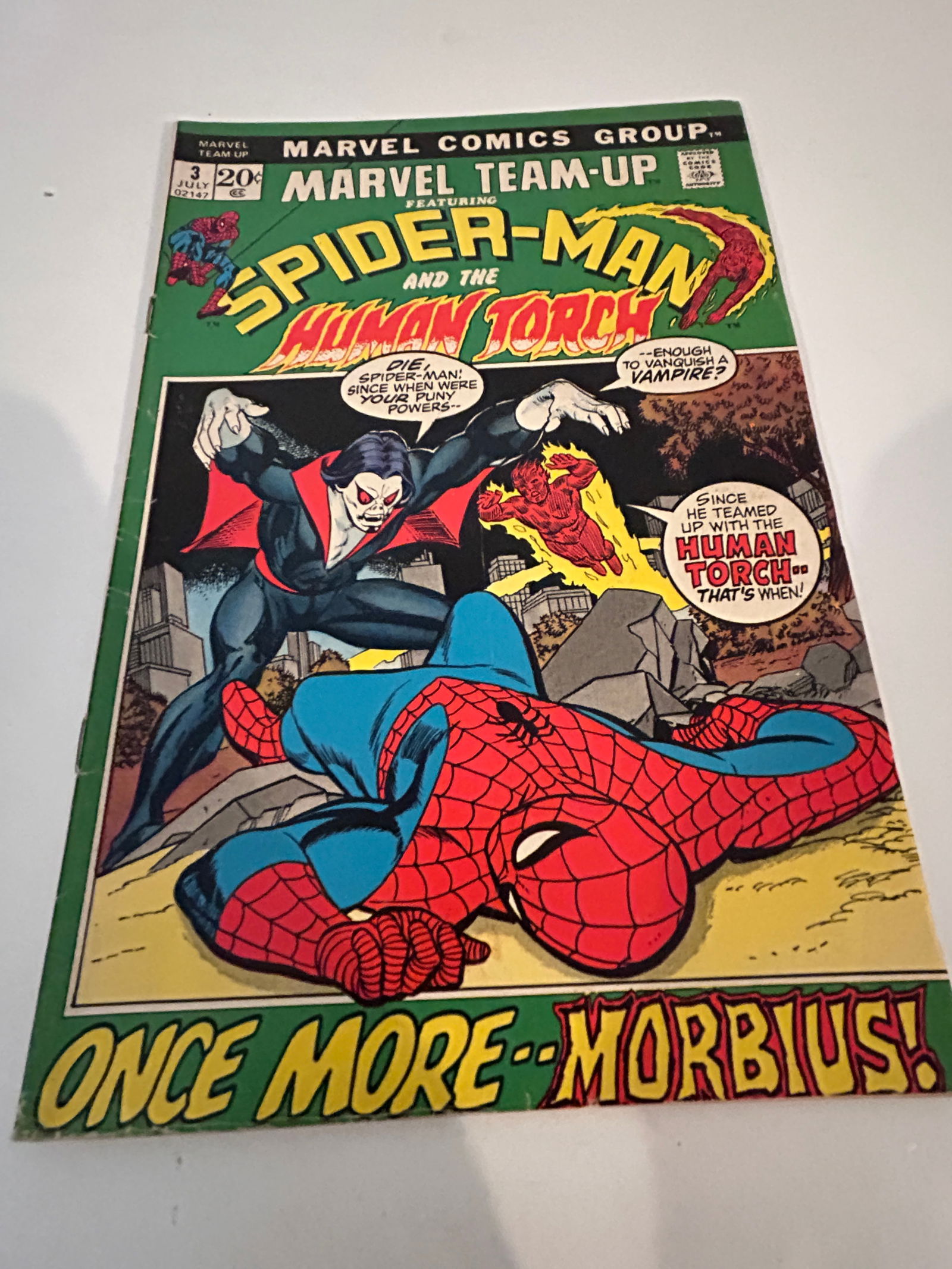 Vintage Comic Book Marvel Team-UP # 3 (1 of 2)