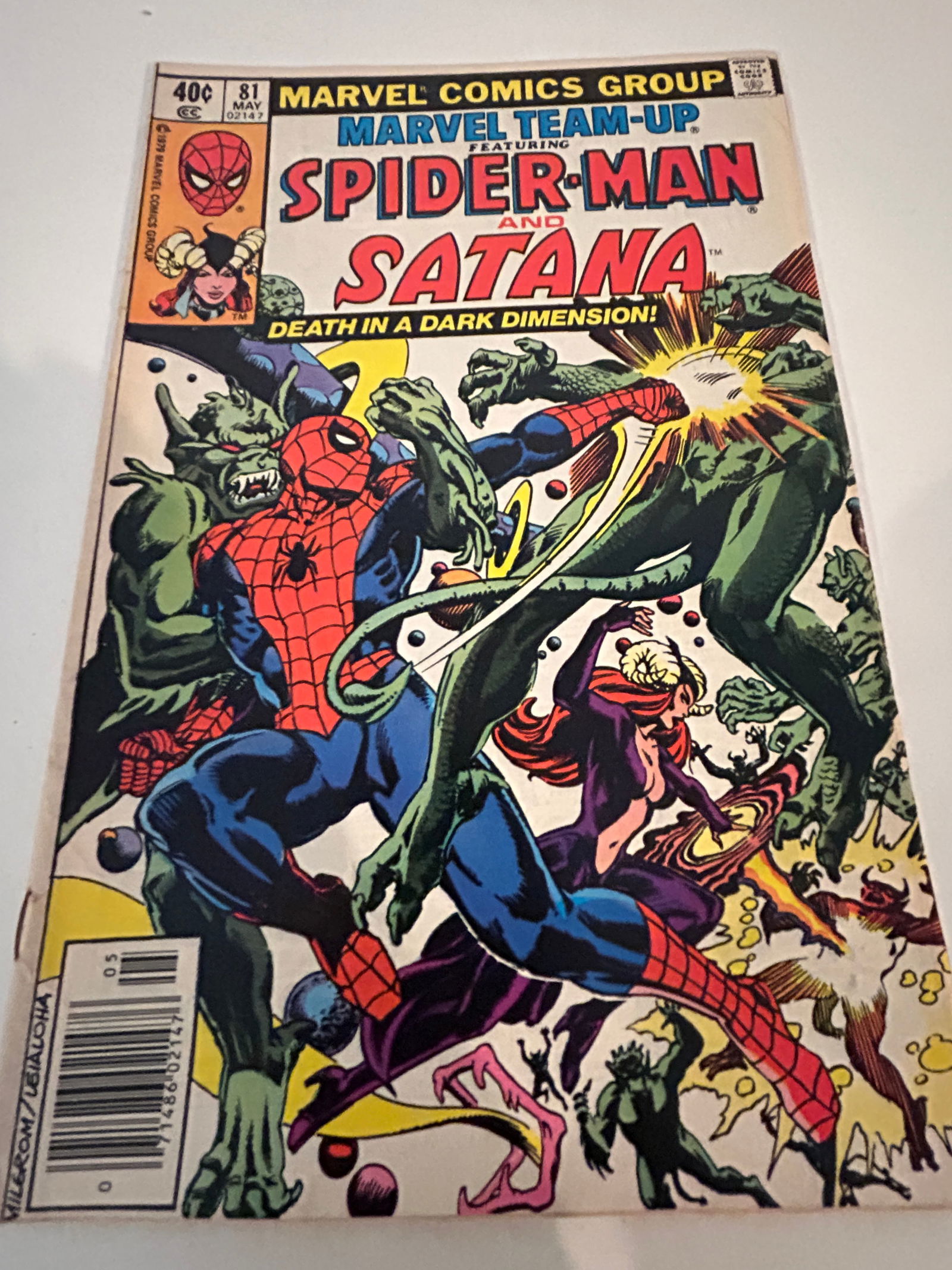 Vintage Comic Book Marvel Team-UP # 81 (1 of 2)