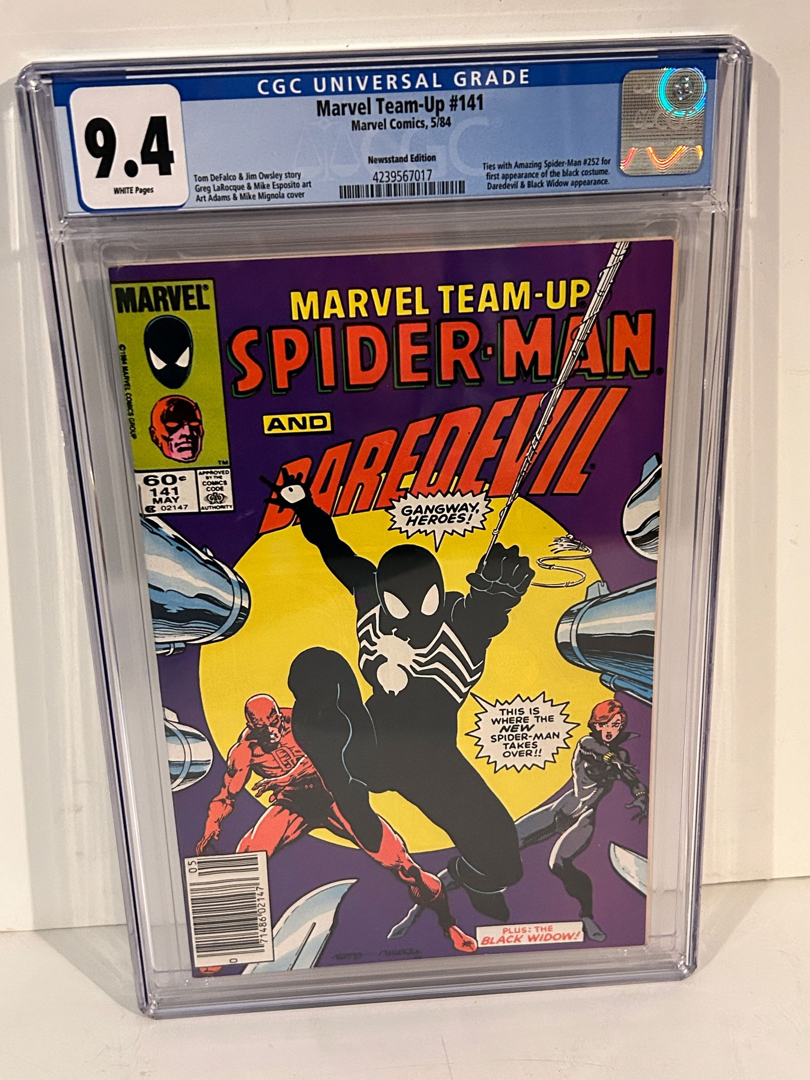 Vintage Comic Book Marvel Team-Up #141 CGC 9.4 News Stand (1 of 2)