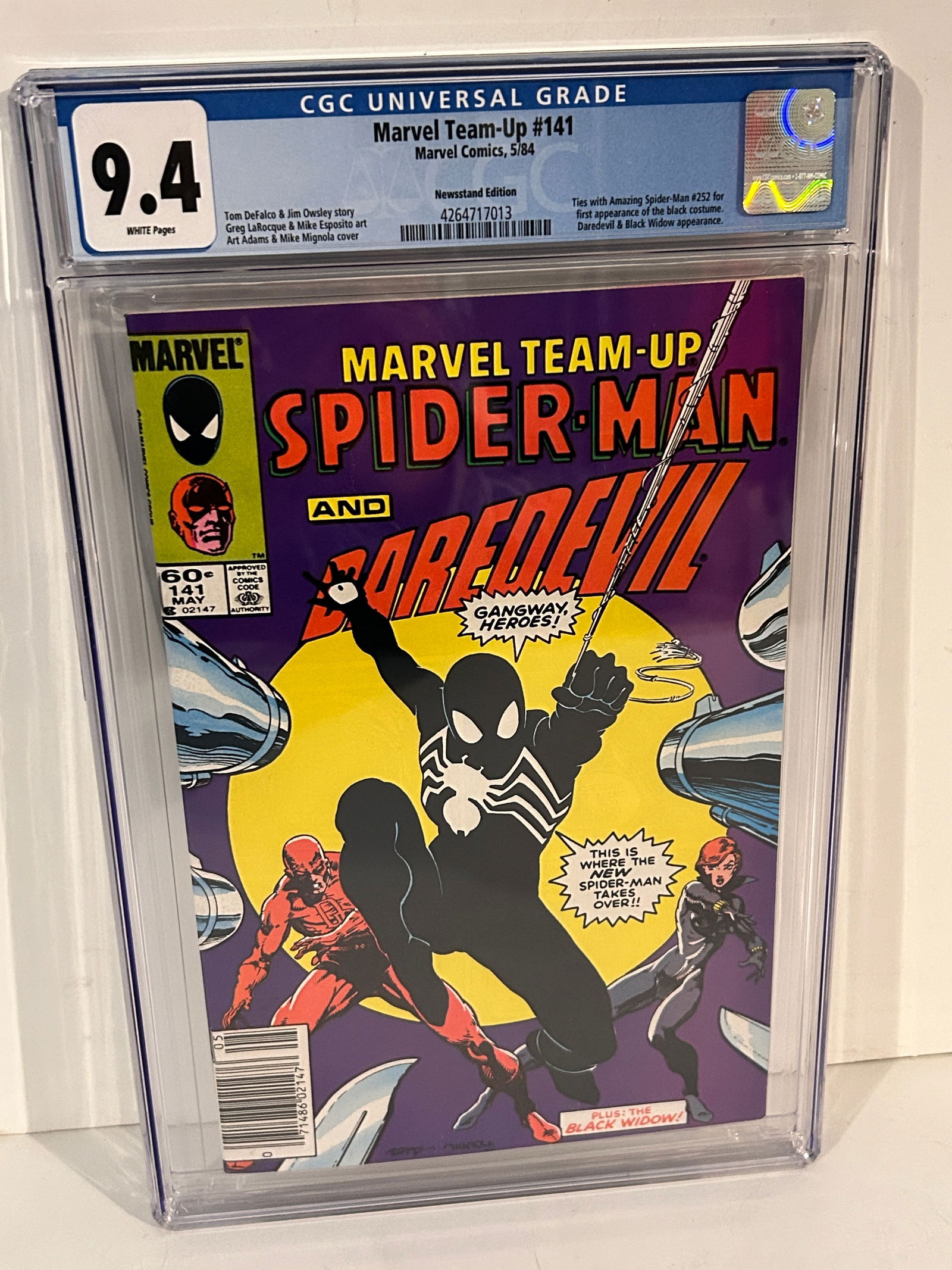 Vintage Comic Book Marvel Team-Up #141 CGC 9.4 News Stand (1 of 2)