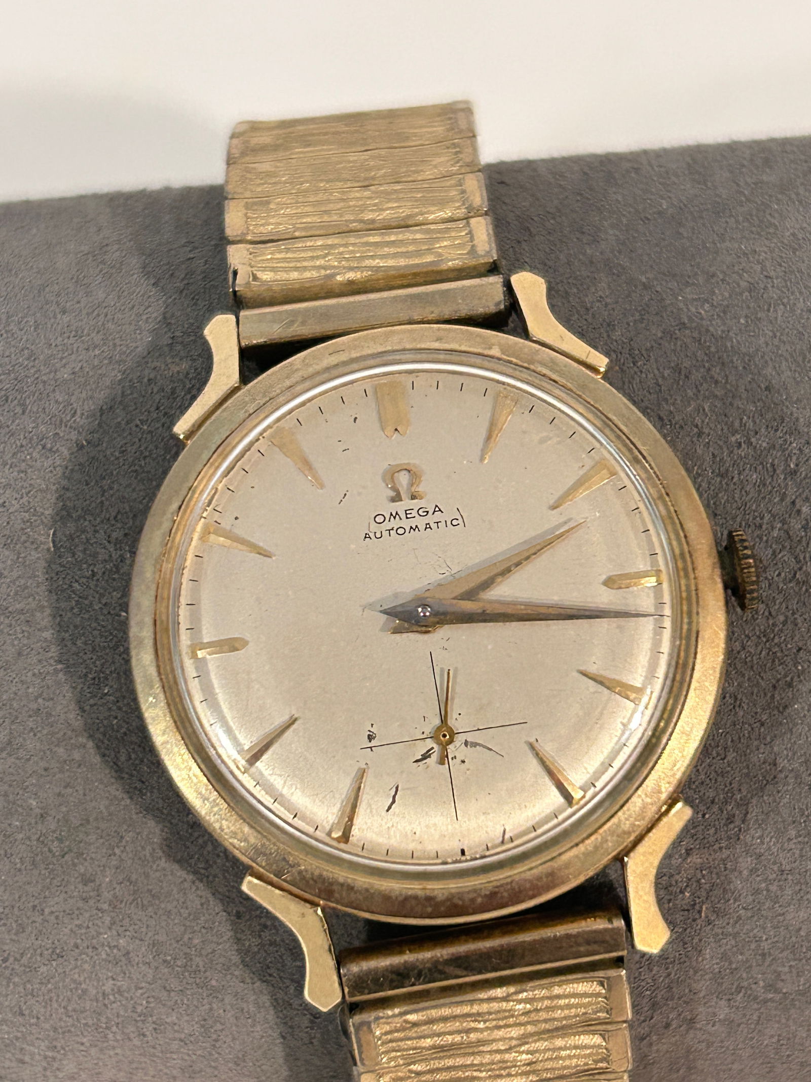 Vintage 14k Gold Filled Omega Automatic working Bumper Calibre 344 Wrist Watch (1 of 7)