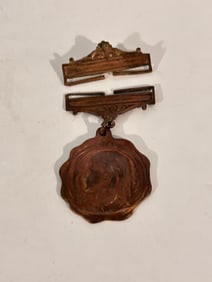 Bureau Holy Name Society Pat. June 9, 1909 Pendant Catholic Girl