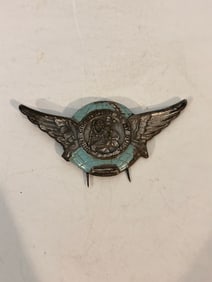 Vtg Saint Christopher Be My Guide Protect Us Pilot Wing Badge