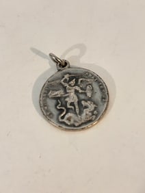 Vintage Guardian Angel Be My Guide Saint Joseph Medal