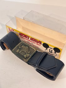 Vintage 1978 Mickey Mouse Disney Belt Commemorative Happy Birthday 26"