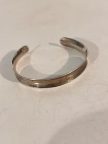 Vintage Sterling Silver Modernist C-139 Bracelet Sz 6"
