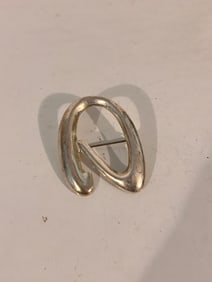 Sterling Silver Modernist Brooch CNA