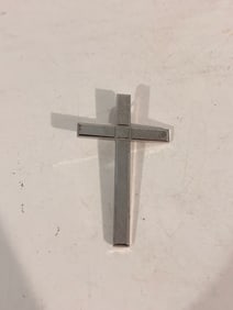 Vintage Sterling Silver Cross Pendant