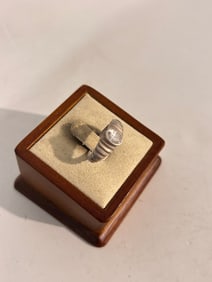Vintage Sterling Silver SU Ring Sz 8