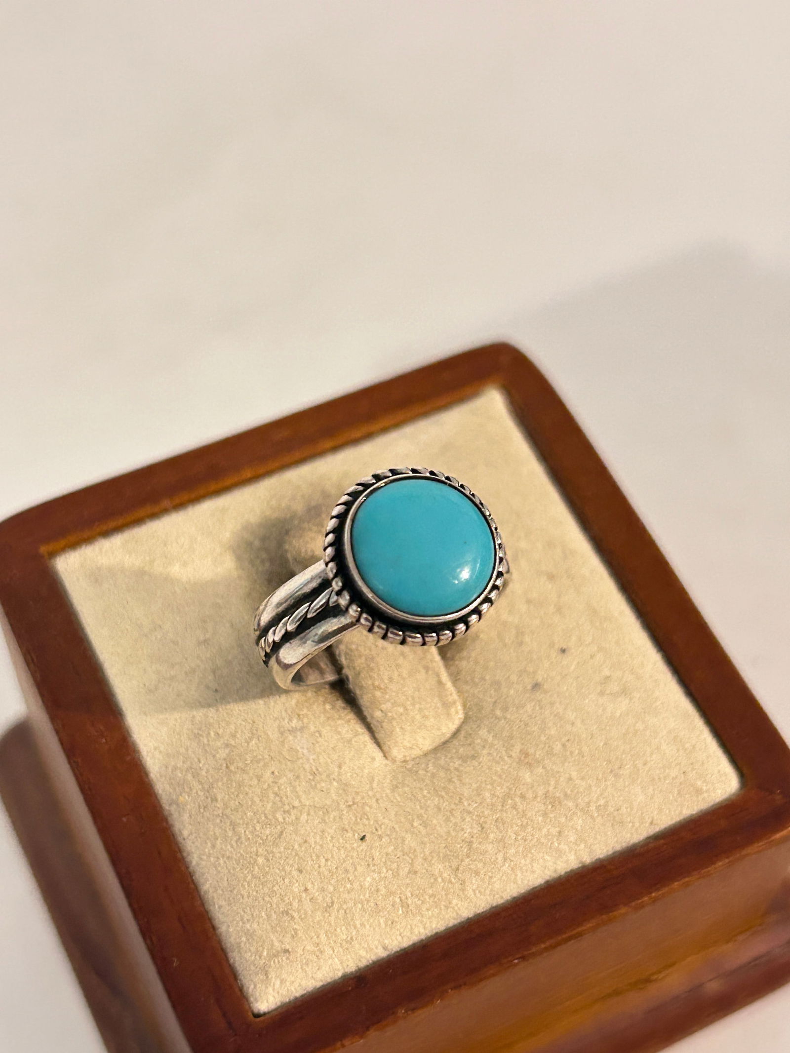 Vintage Carolyn Pollack Sterling Silver 925 Turquoise Ring Sz 7 (1 of 5)