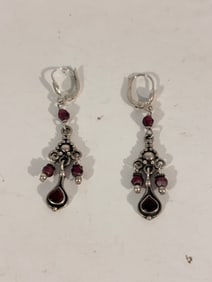 Vintage Sterling Silver Dangle Earrings