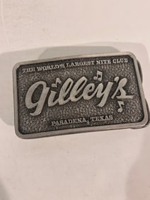 Gilley's Nite Club Pasadena Texas Vintage Belt Buckle