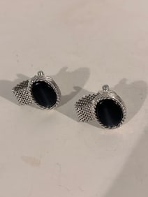 Vintage silver tone Cuff Links