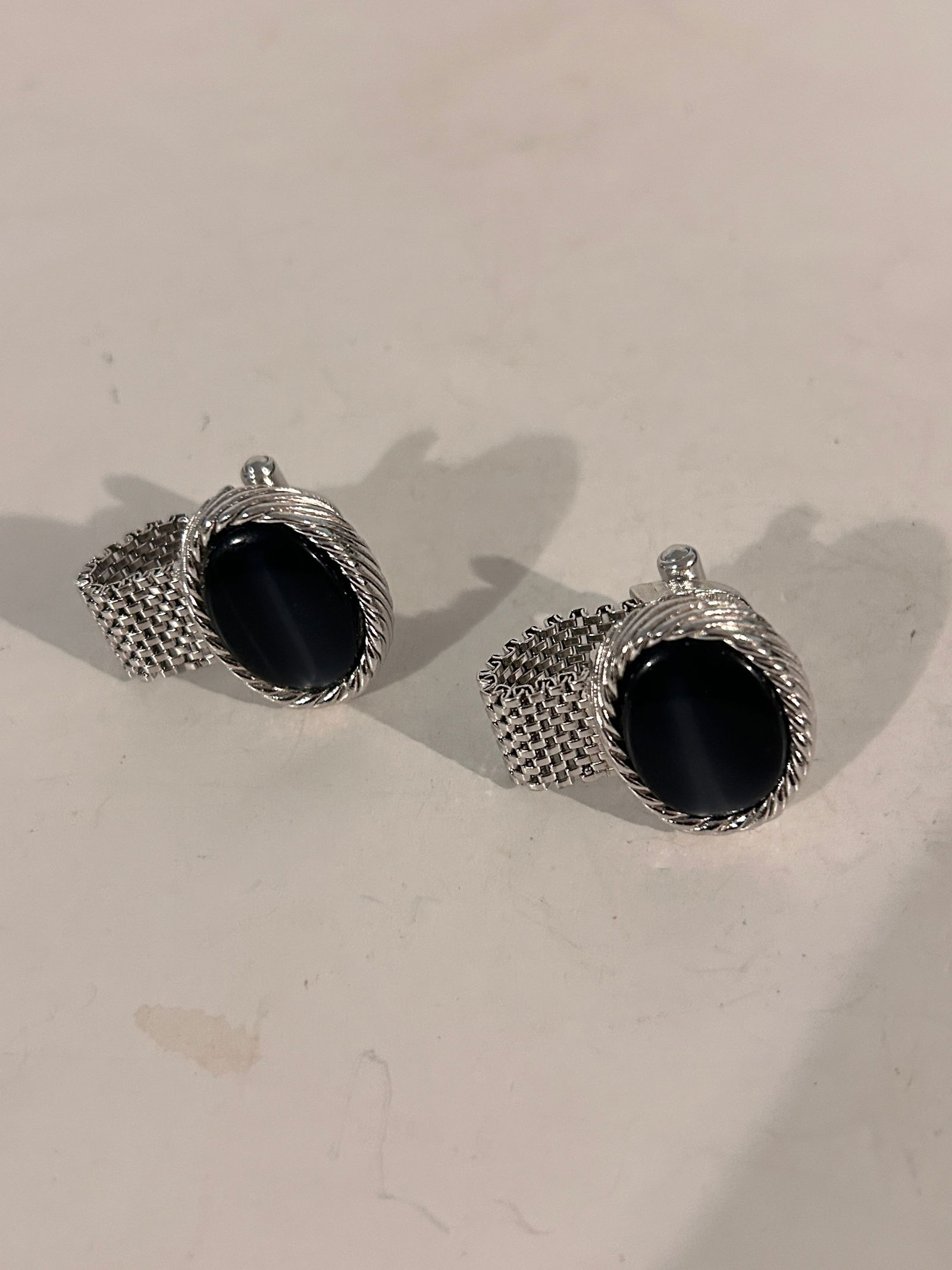 Vintage silver tone Cuff Links (1 of 4)