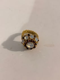 Vintage Mesh band Ring sz adjustable
