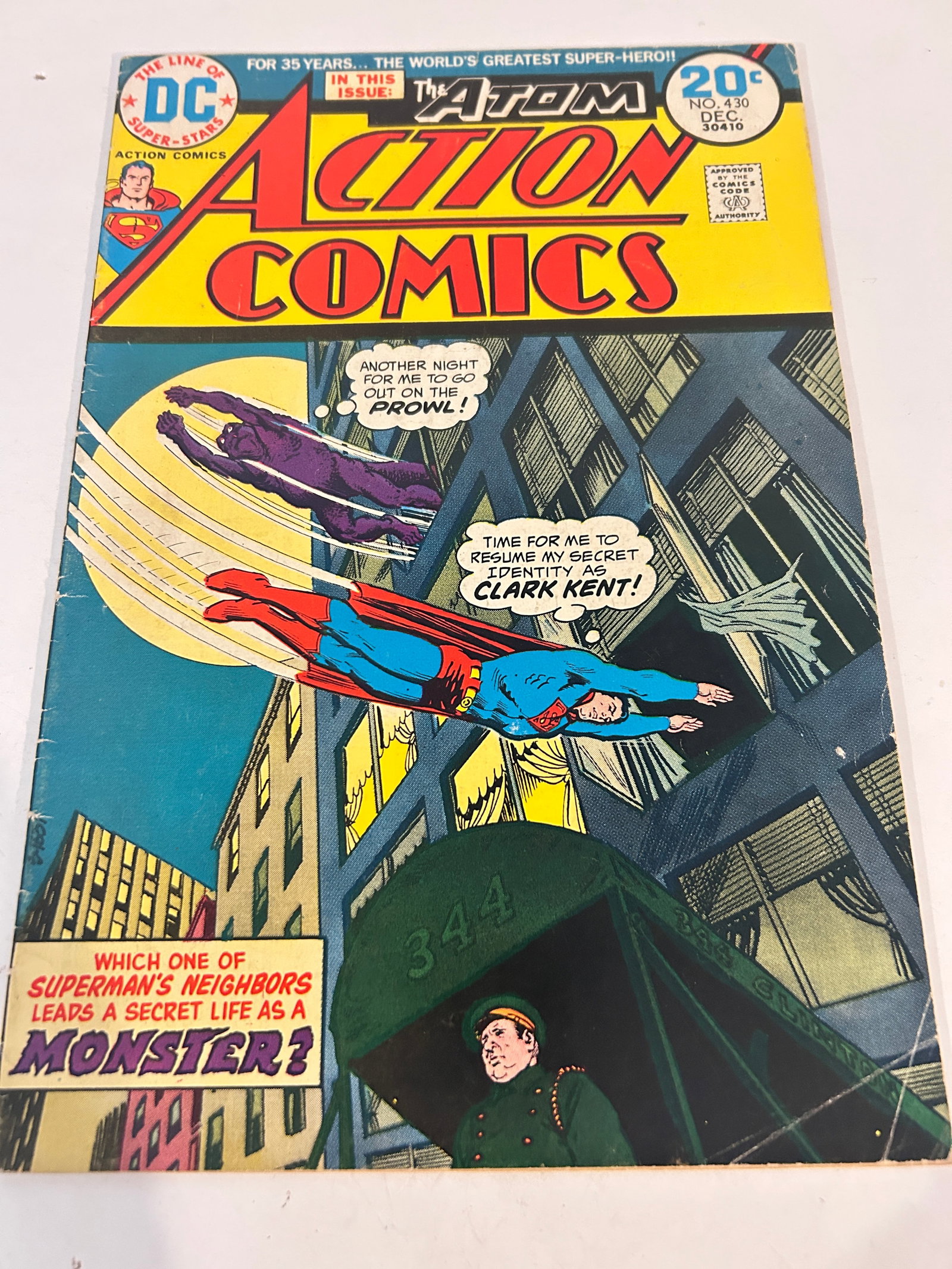 Vintage Comic Book Action Comics # 430 (1 of 2)