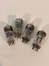 Vintage Lot of 4 12AT7 Tubes