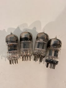 Vintage Lot of 4 12AT7 Tubes
