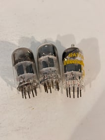 Vintage Lot of 3 12AT7 Tubes