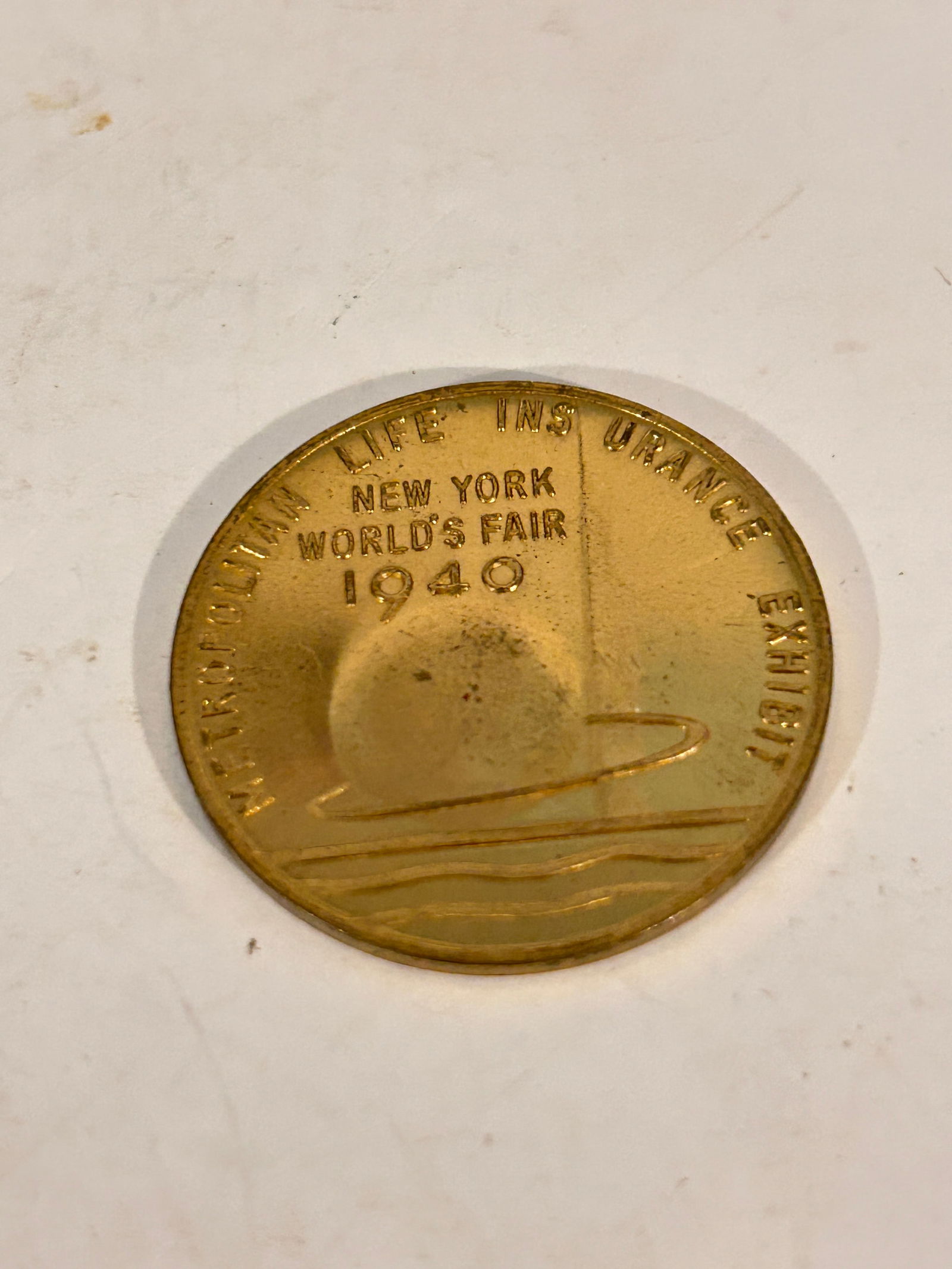 1940 New York World's Fair Metropolitan Life Insurance Co. Exhibit Token Coin (1 of 4)