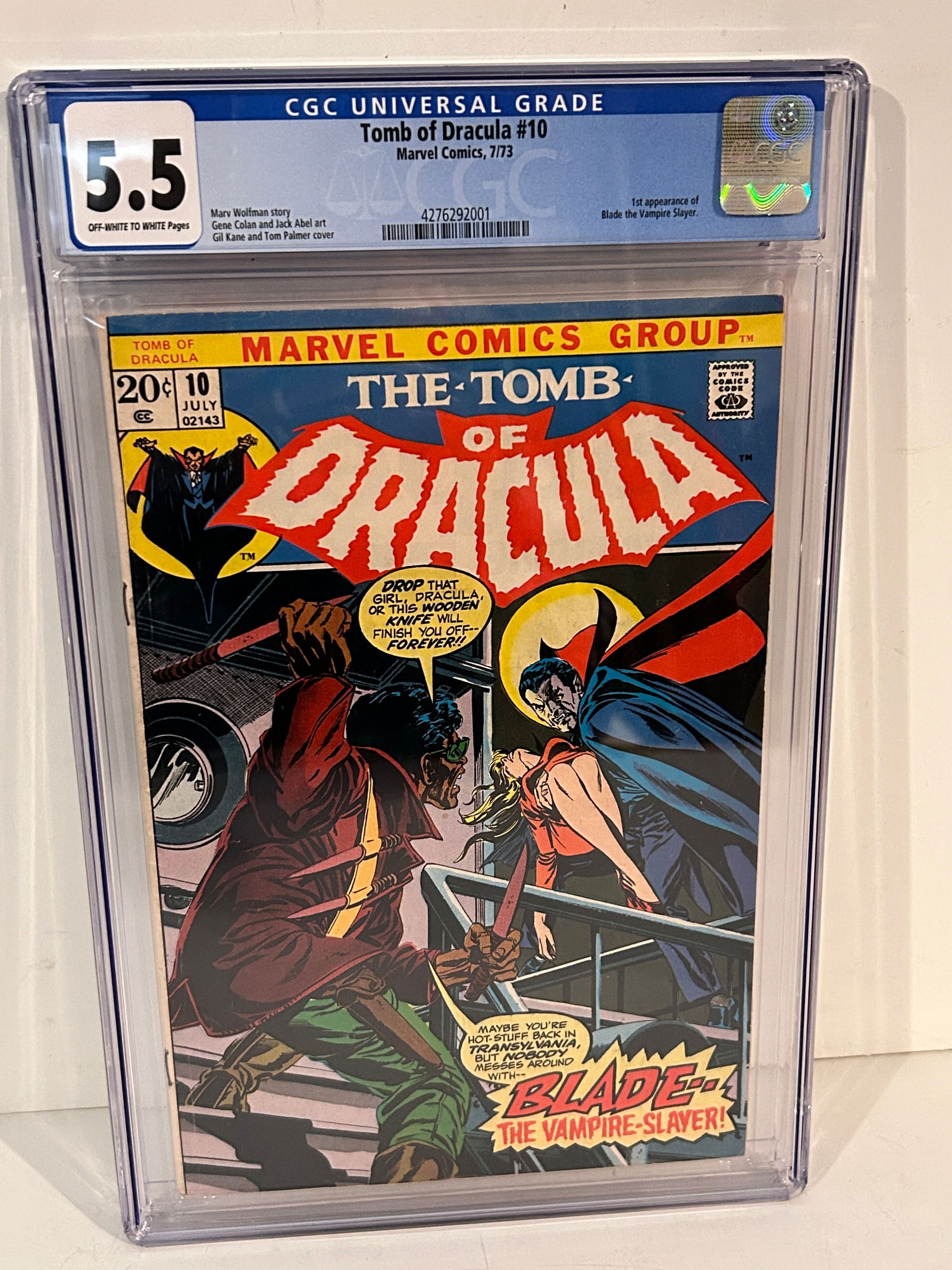 Vintage Comic Book The Tomb of Dracular #10 CGC 5.5 (1 of 2)