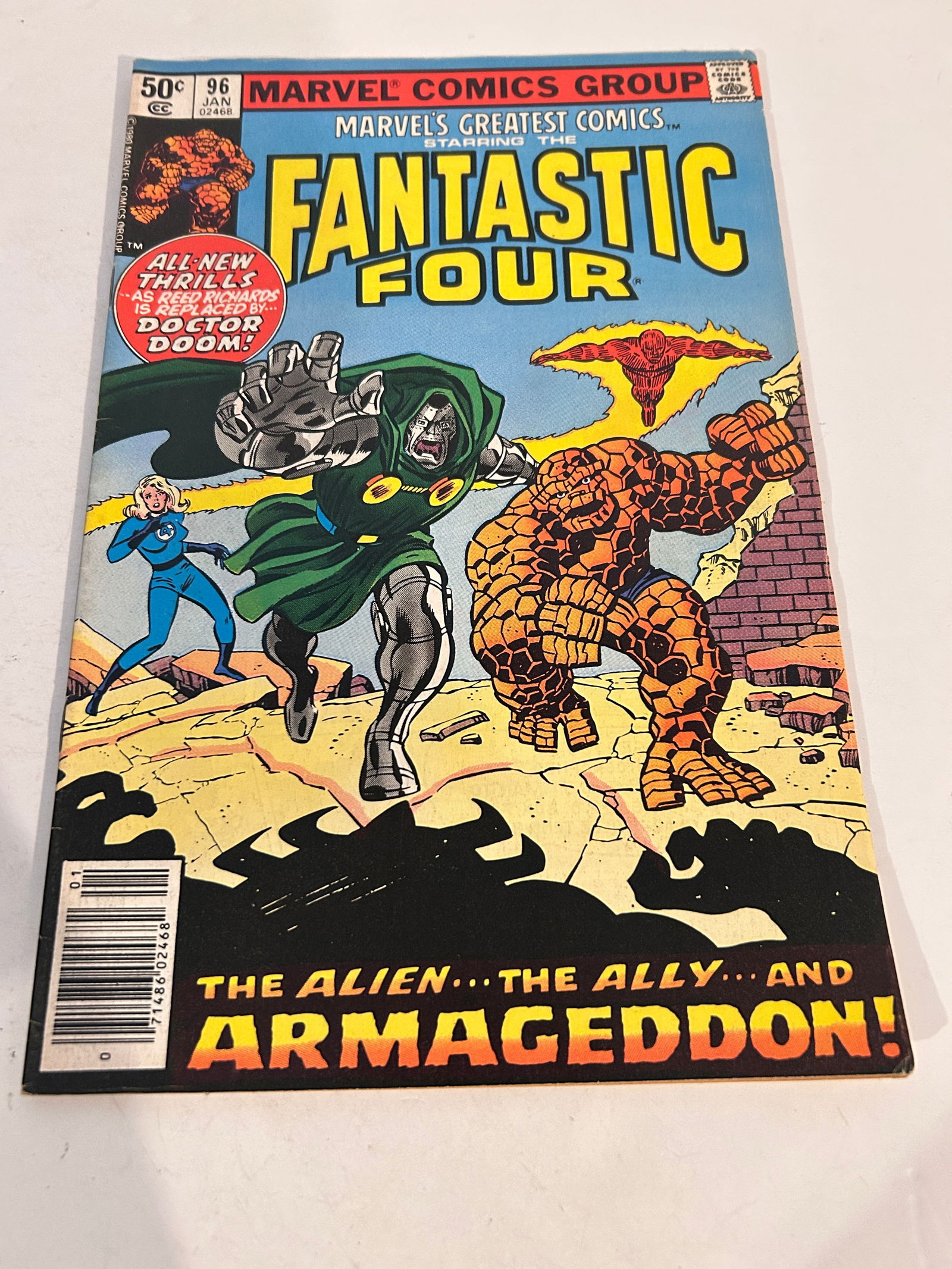 Vintage Comic Book Marvels Greatest Comics Fantastic Four # 96 (1 of 2)