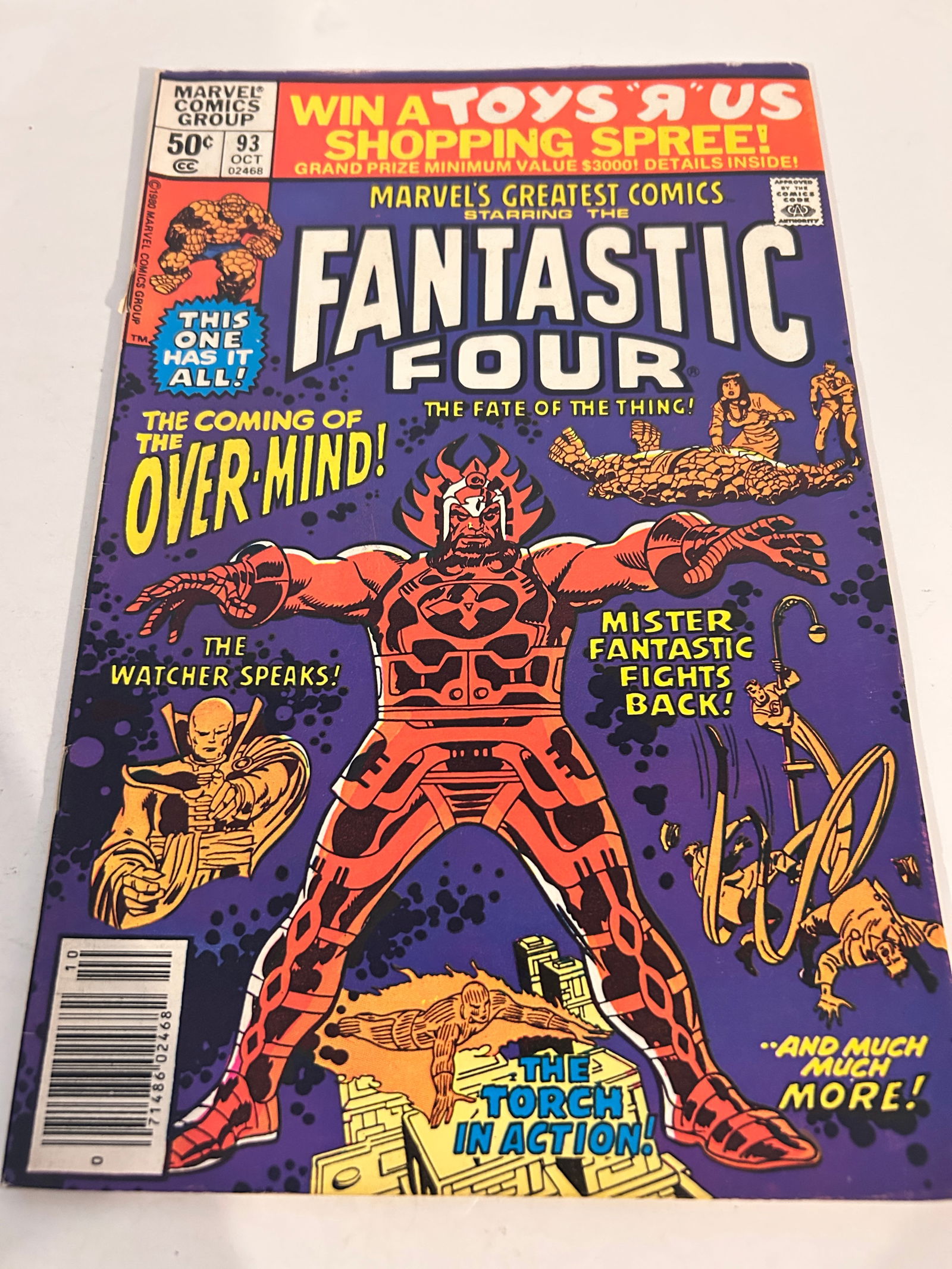 Vintage Comic Book Marvels Greatest Comics Fantastic Four # 93 (1 of 2)