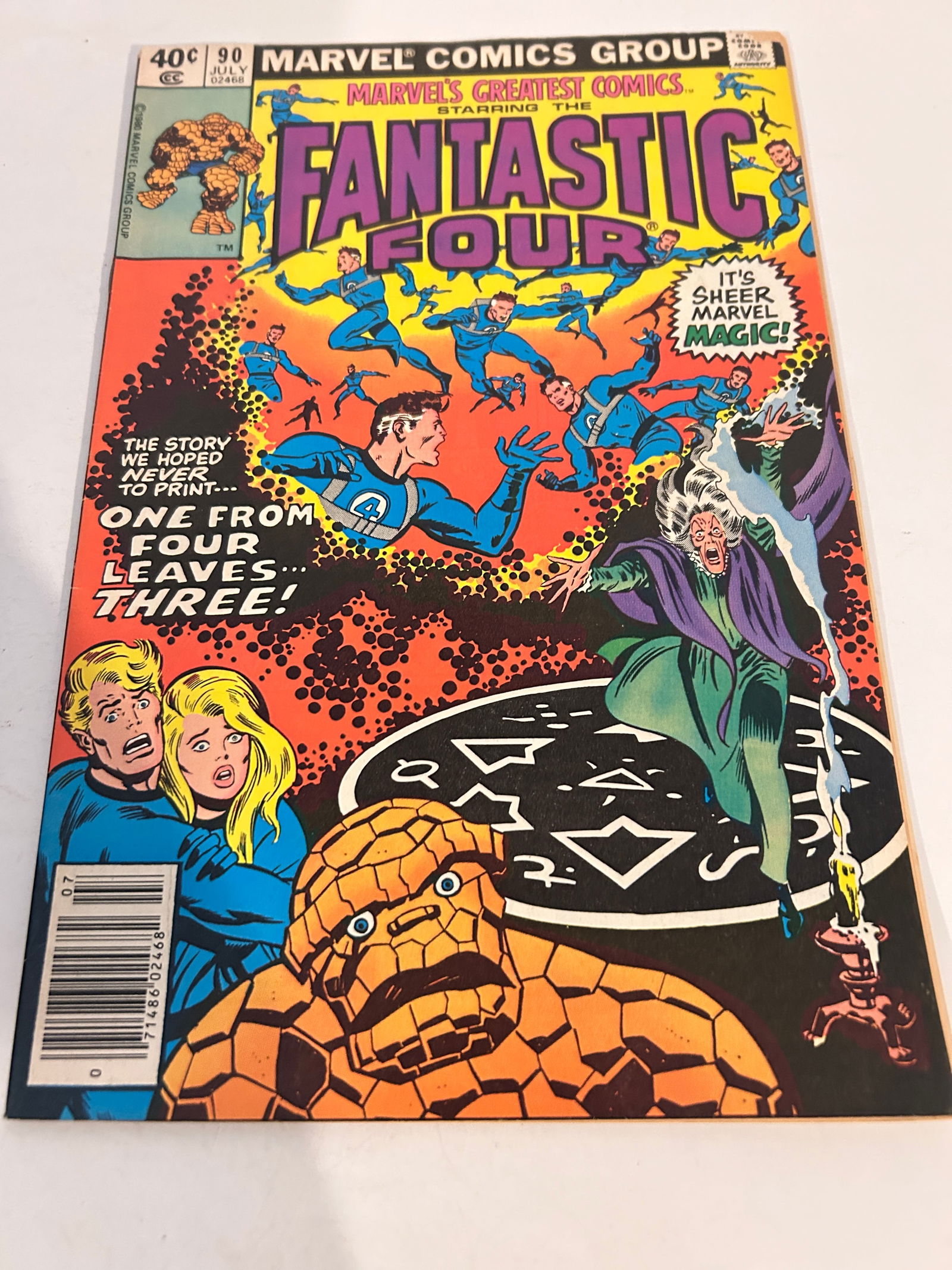 Vintage Comic Book Marvels Greatest Comics Fantastic Four # 90 (1 of 2)