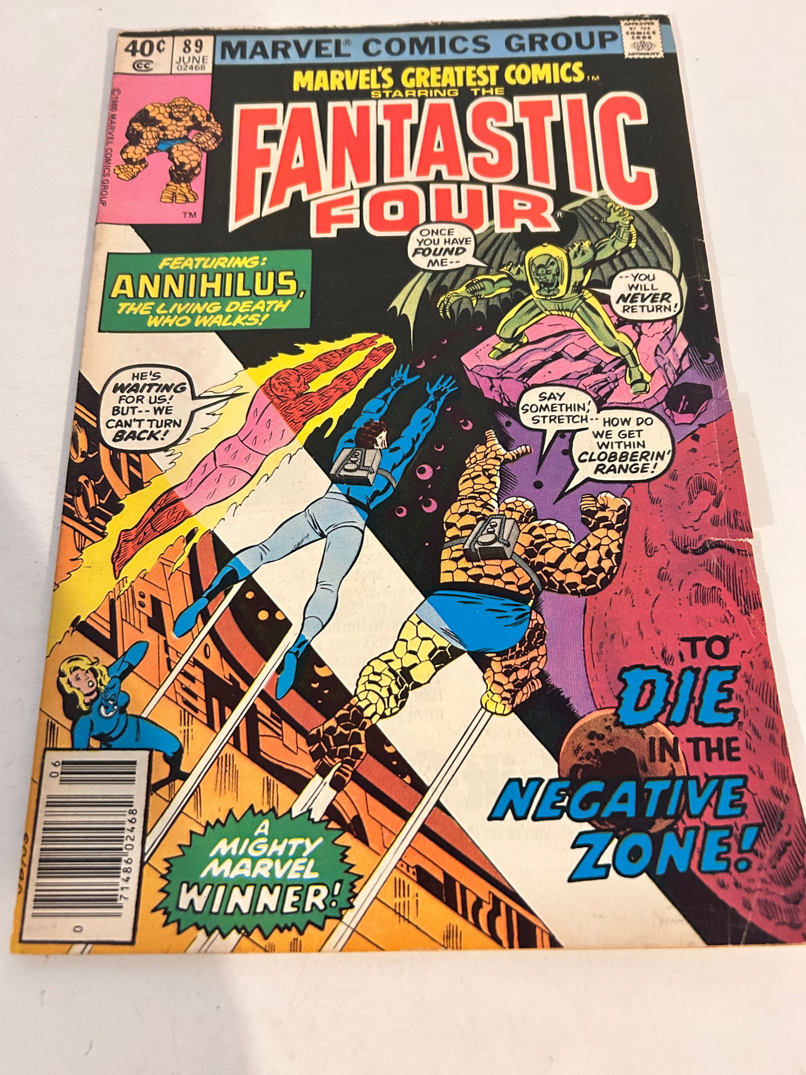 Vintage Comic Book Marvels Greatest Comics Fantastic Four # 89 (1 of 2)