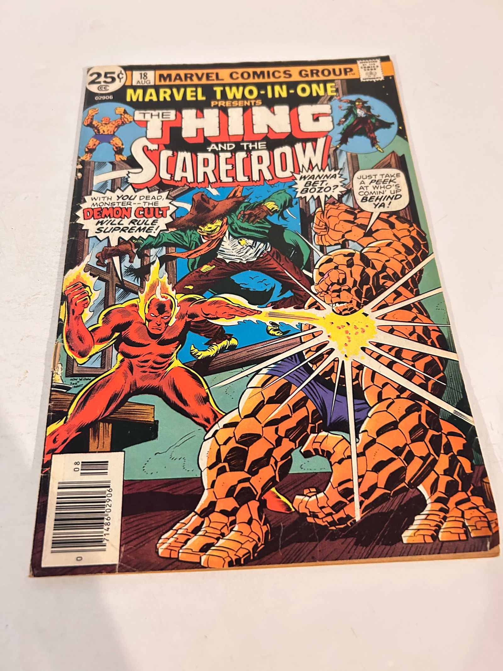 Vintage Comic Book Marvel Two-In-One # 18 (1 of 2)