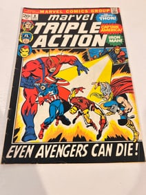 Vintage Comic Book Marvel Triple Action # 8