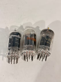 Vintage Lot of 3 Mixed 12AU7 Tubes
