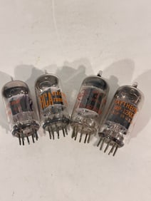 Vintage Lot of 4 Mixed 12AX7 Tubes