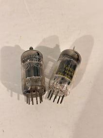 Vintage Lot of 2 Mixed 12AU7 Tubes