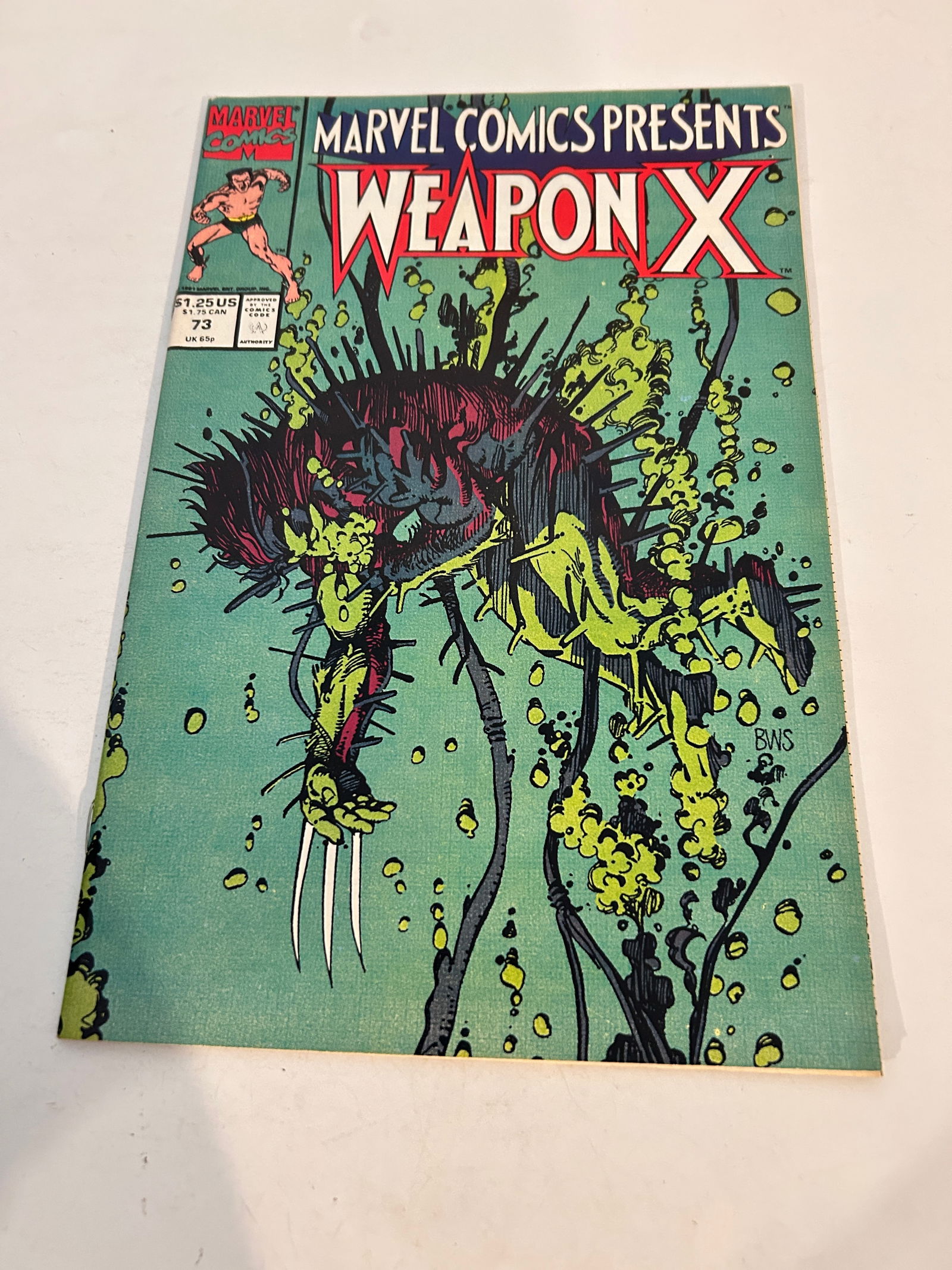 Vintage Comic Book Marvel Comics Presents Weapon X # 73 (1 of 2)