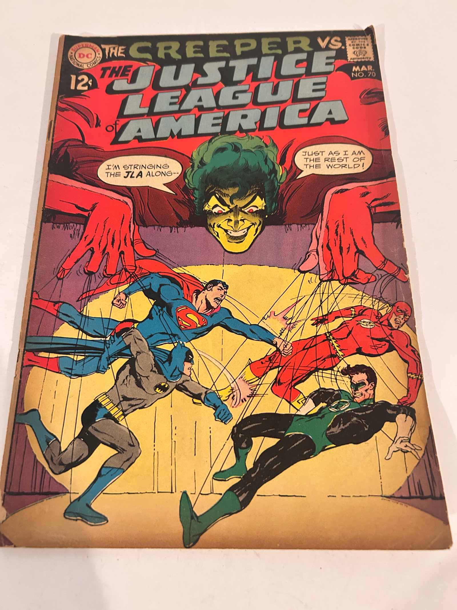 Vintage Comic Book Justice League of America # 70: Vintage Comic Book Justice League of America # 70 Please view all photos as they are part of the description and condition of this Item, Feel free to contact me with questions or picture requests! Use