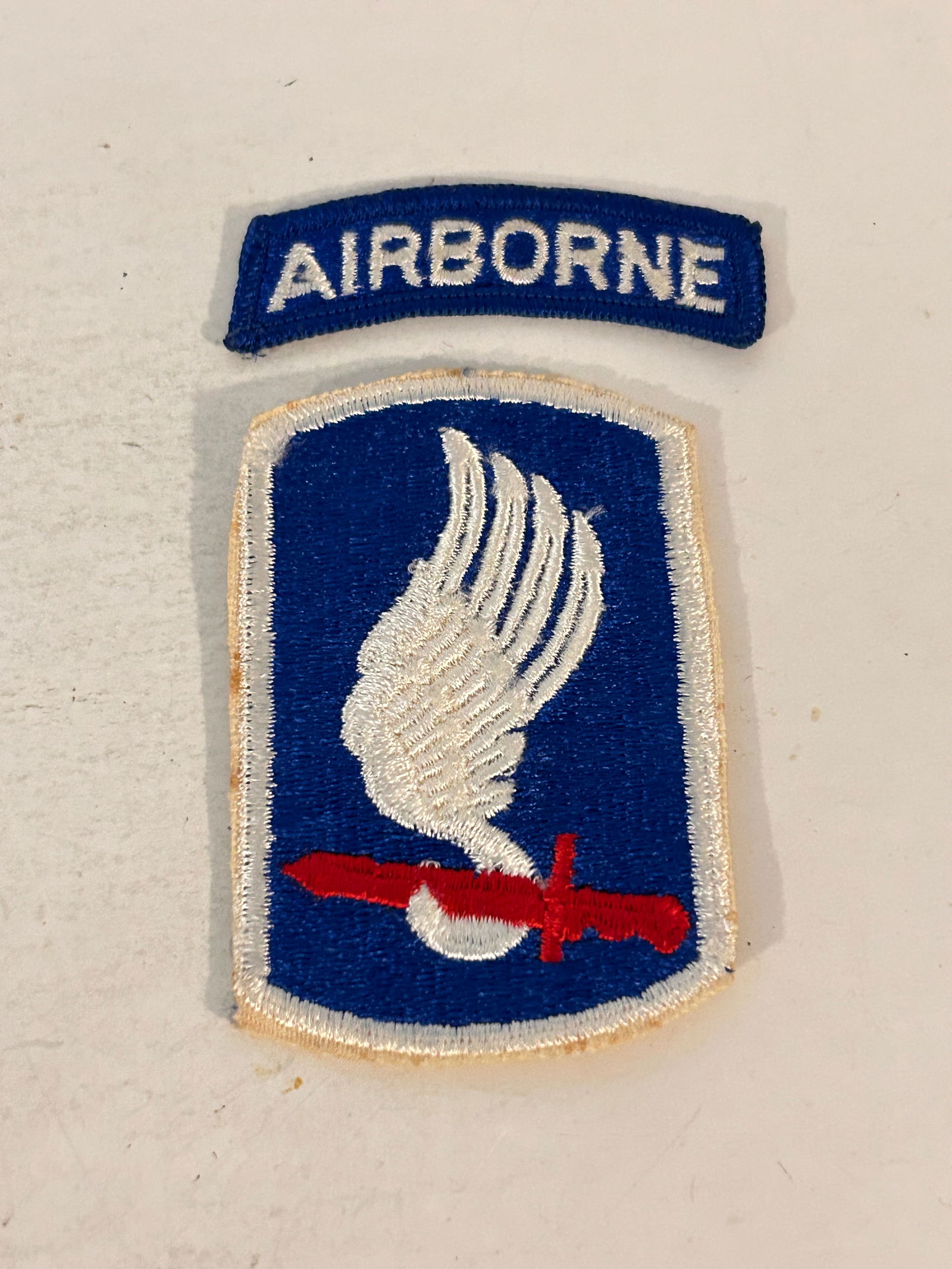 Vintage United States Army 173rd Airborne Infantry Brigade Combat Patch  USA (1 of 4)