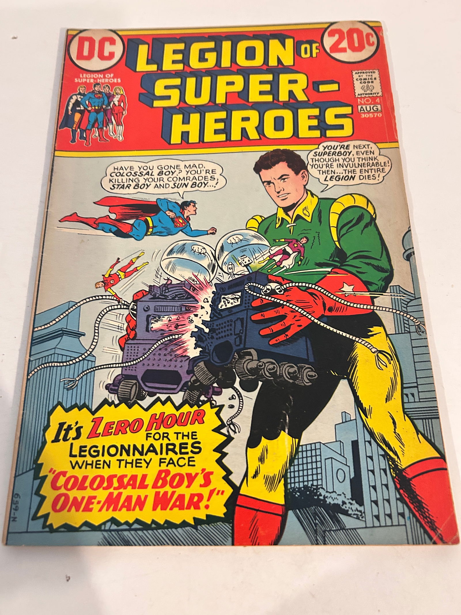 Vintage Comic Book Legion of Super Heroes # 4 (1 of 2)