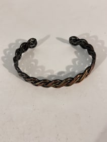 Vintage copper medical Bracelet 7"