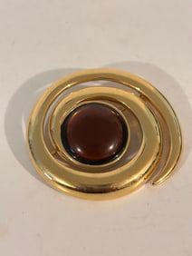 Vintage Gold Tone Modernist brooch