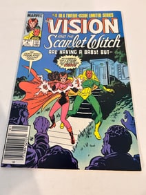 Vintage Comic Book Vision and the Scarlet Witch # 4