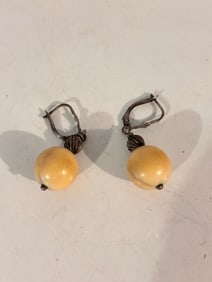 Vintage Bone Earrings