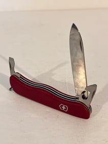 Vintage Victorinox Multi-Blade & Tools Pocket Knife  Switzerland Red