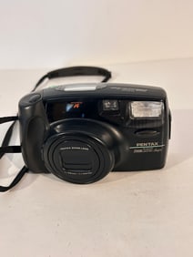 Vintage Pentax Zoom 105 Super 35mm Camera Point & Shoot 38mm-105mm Lens