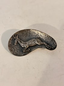 Candida S. Africa Sterling Silver deer animal Brooch 1947-51
